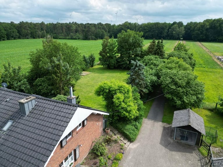 Grande maison de campagne avec élevage de chevaux, manège et un magnifique parc-jardin en situation