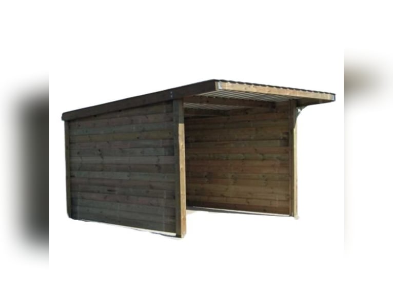 Abri en bois pour chevaux ABRI CONFORT 3x4 m Disponible