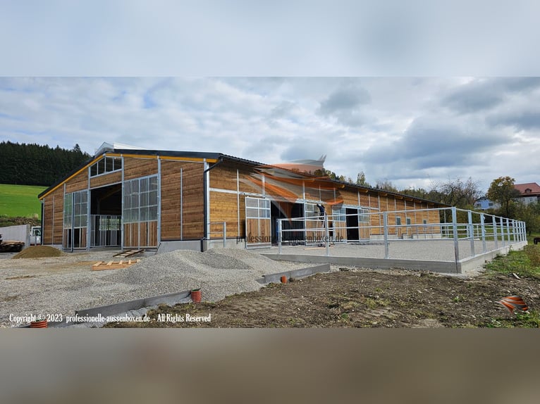 AMERICAN BARN - TOP Stallbau, Pferdestall bauen, Außenboxen und Pferdeboxen, Offenstall, Weidehütte