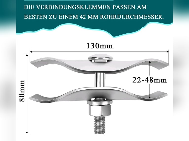 Weidebox / Panelbox / Rehabox / Pferdebox - komplett 4,20 x 4,20 x 1,73 cm