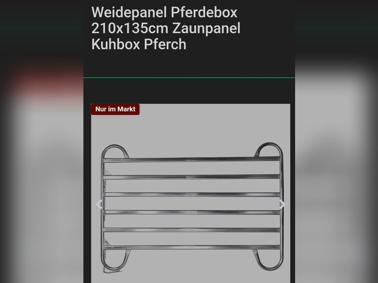 Weidebox / Panelbox / Rehabox / Pferdebox - komplett 4,20 x 4,20 x 1,73 cm