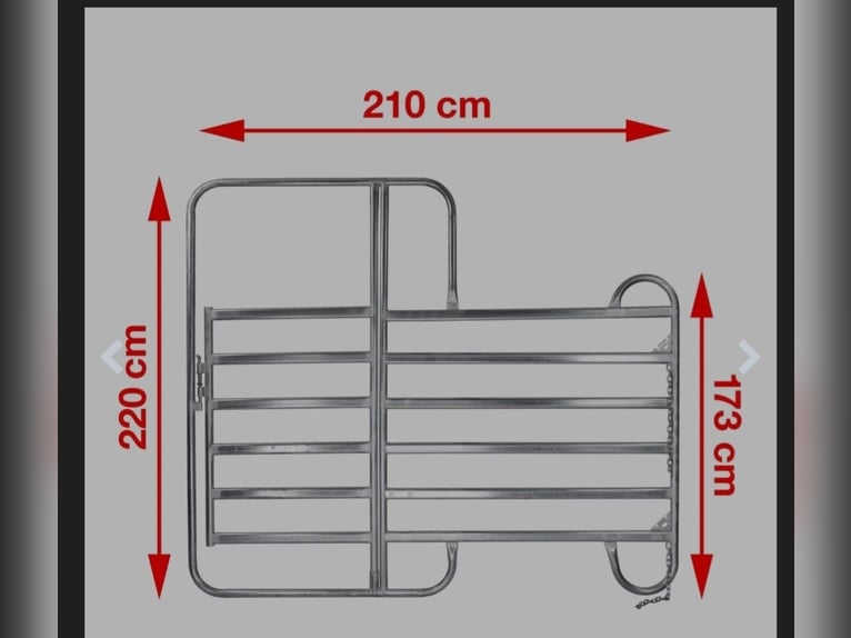 Weidebox / Panelbox / Rehabox / Pferdebox - komplett 4,20 x 4,20 x 1,73 cm