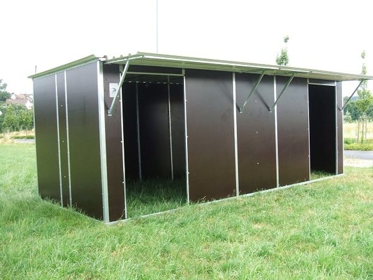 AKTION fahrbare Weidehütte, Außenbox, Pferdebox, mobil, versch. Größen und Ausstattung