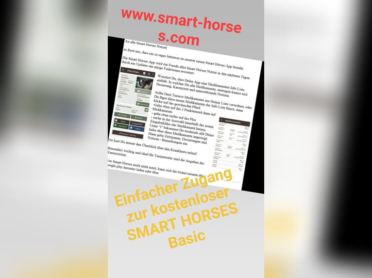 Verwalte Deine Pferde in der Smart-Horses APP Basic kostenlos