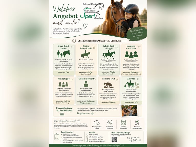 Cours d'équitation pour enfants et adultes à Fischbachtal