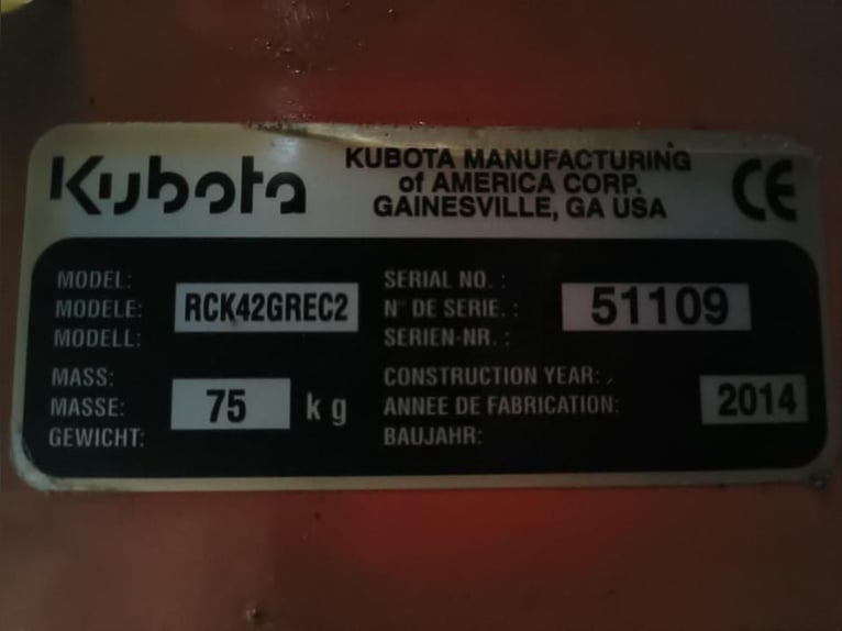 Kubota GR1600 tracteur de pelouse diesel avec balayeuse Kersten