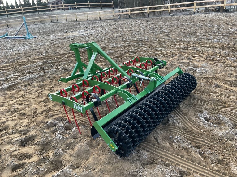 Planificateur pour manège, nivellement du sol équestre, HUNTER 2,0 m, rouleau en caoutchouc