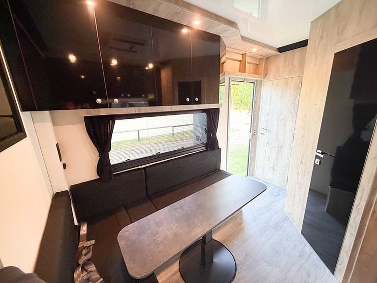 Transporteur de chevaux 7,5 t, pour 3 chevaux / Camping-car avec logement Iveco Daily 210 CV, automa