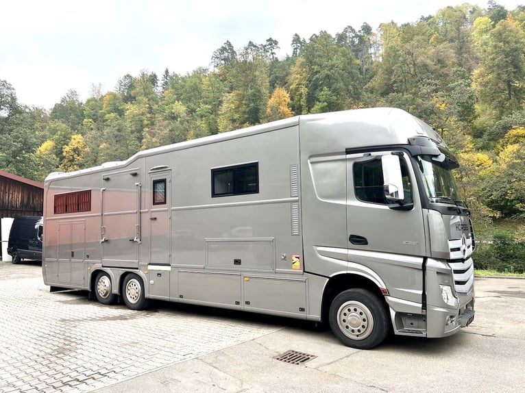 Mercedes-Benz 2551 Transporteur pour chevaux, capacité de 6 chevaux, espace de vie, WC escamotable, 
