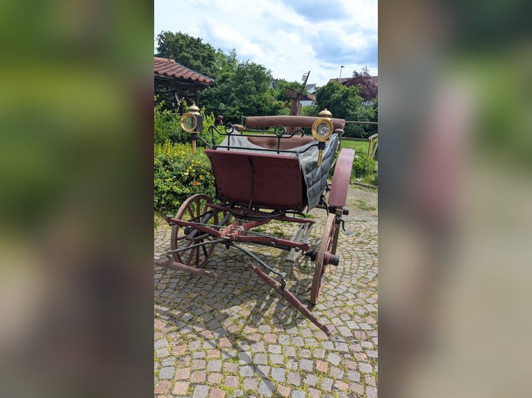 Carrosse rouge, également en équipage à un ou deux chevaux
