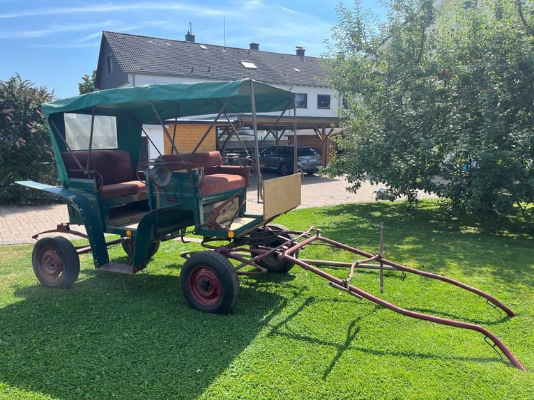 Familienkutsche mit Verdeck, Ein- und Zweispännig