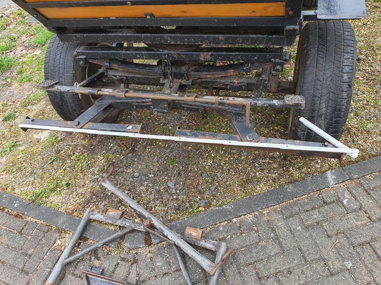 Wagonette / voiture d'entraînement – frein à tambour à 4 roues, voie de 1,40 m, pneus à chambre à ai