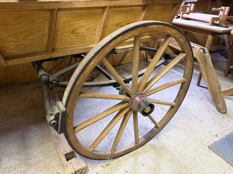 Ancienne calèche ou voiture d'entraînement antique