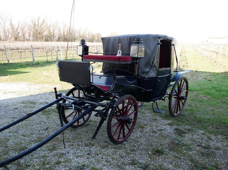Voiture à cheval de style autrichien Bohrer, modèle Landau, fin des années 1800