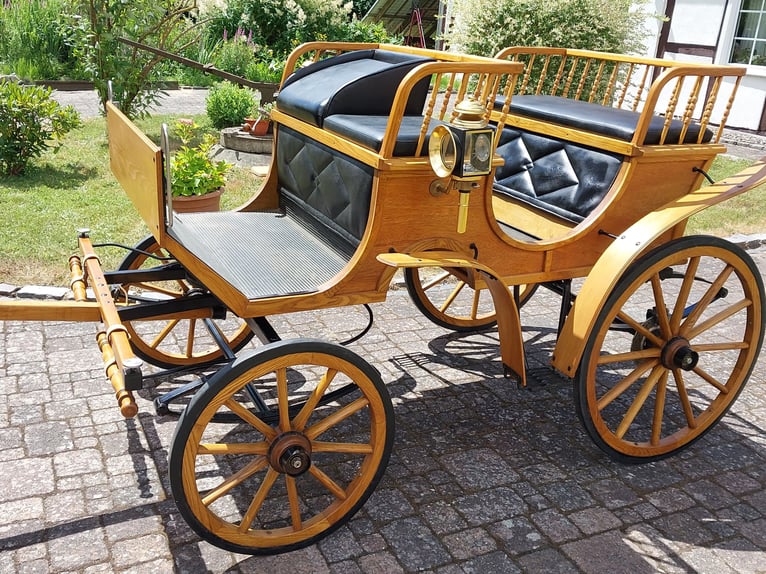 Carrosse pour poney, attelage de chasse hongrois, pièce de collection