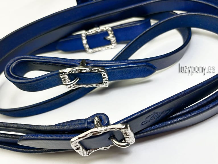 Riendas Barroca de cuero Lazypony, baroque reins, leather horse reins