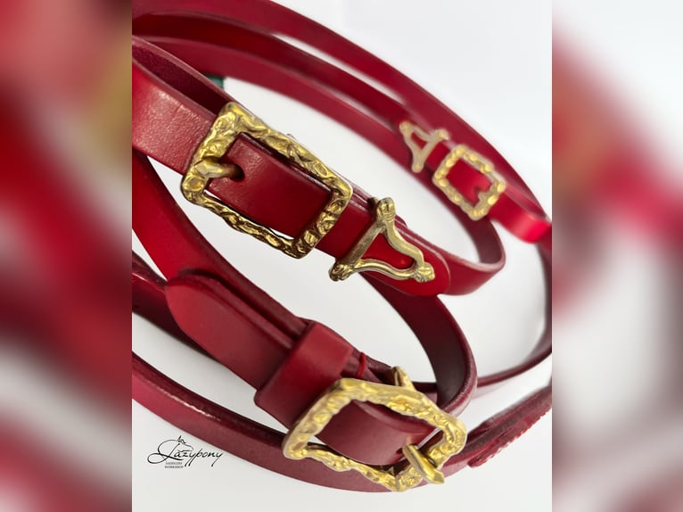 Riendas Barroca de cuero Lazypony, baroque reins, leather horse reins