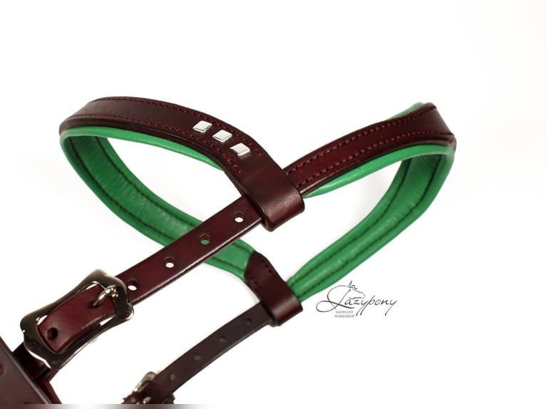 Cabezada sidepull clásica Lazypony / Leather sidepull bitless Lazypony