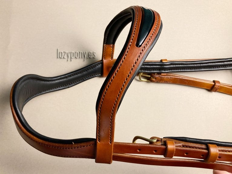 Leather sidepull Lazypony, bitless bridle, cabezada sin embocadura, cabezada de cuero