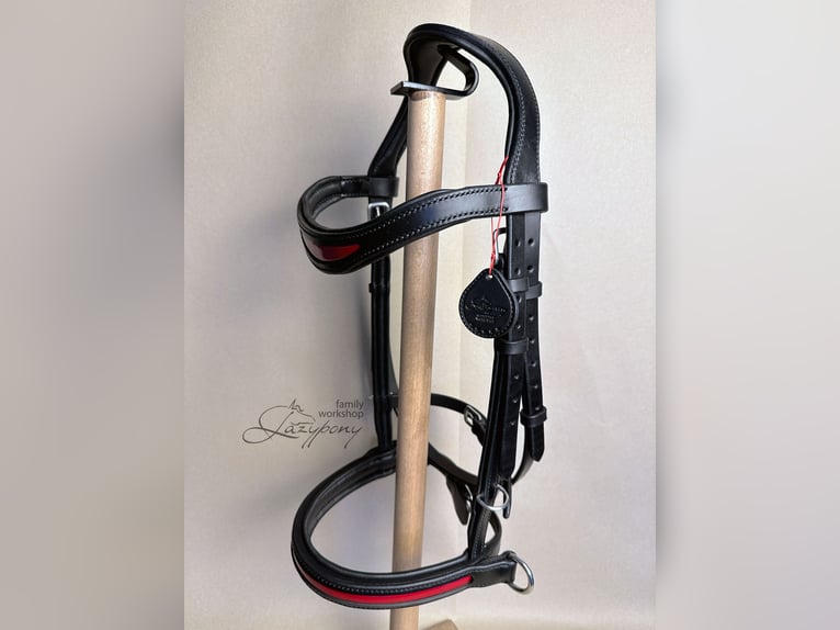 Leather sidepull Lazypony, bitless bridle, cabezada sin embocadura, cabezada de cuero