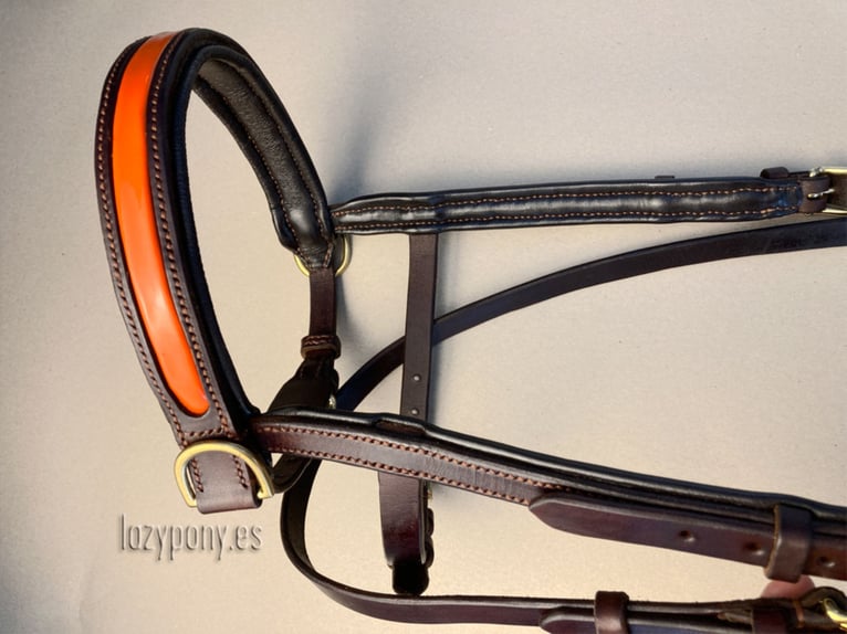 Leather sidepull Lazypony, bitless bridle, cabezada sin embocadura, cabezada de cuero