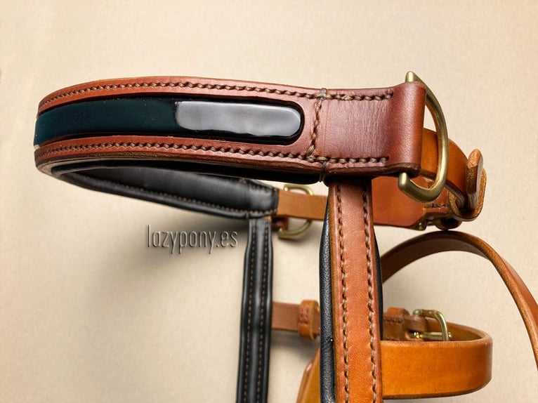 Leather sidepull Lazypony, bitless bridle, cabezada sin embocadura, cabezada de cuero