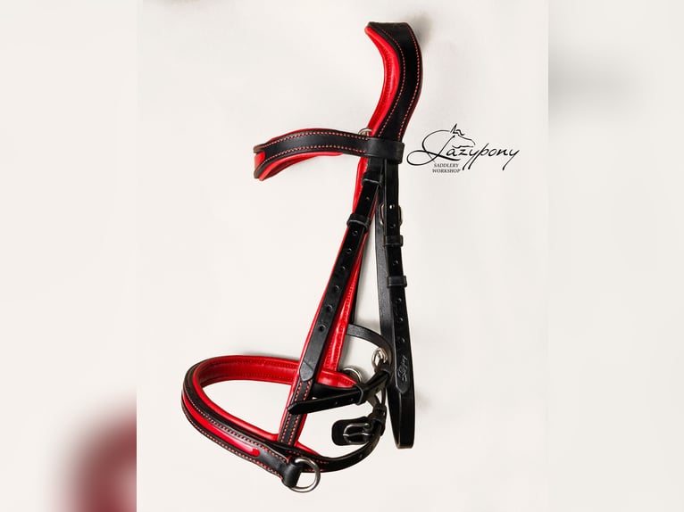 Leather sidepull Lazypony, bitless bridle, cabezada sin embocadura, cabezada de cuero