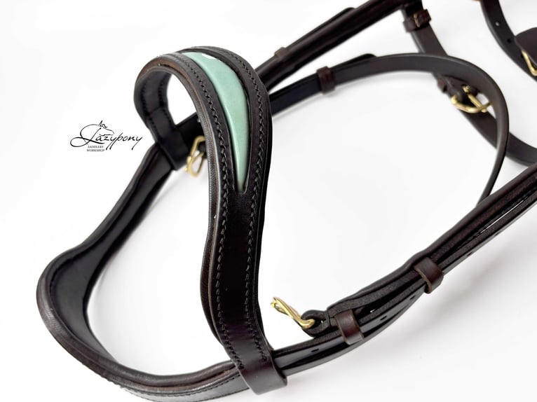 Leather sidepull Lazypony, bitless bridle, cabezada sin embocadura, cabezada de cuero