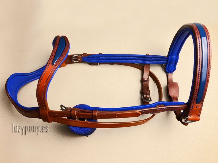 Leather sidepull Lazypony, bitless bridle, cabezada sin embocadura, cabezada de cuero