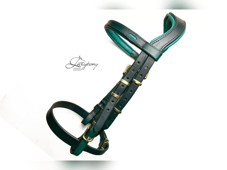 Cabezada anatómica Ranger Lazypony, cabezada de cuero, Anatomical handmade bridle Ranger Lazypony