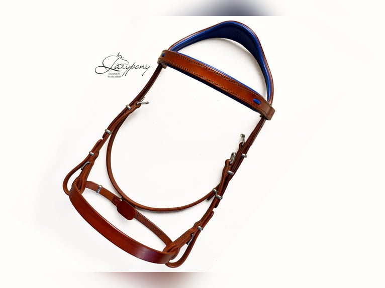 Cabezada anatómica Ranger Lazypony, cabezada de cuero, Anatomical handmade bridle Ranger Lazypony