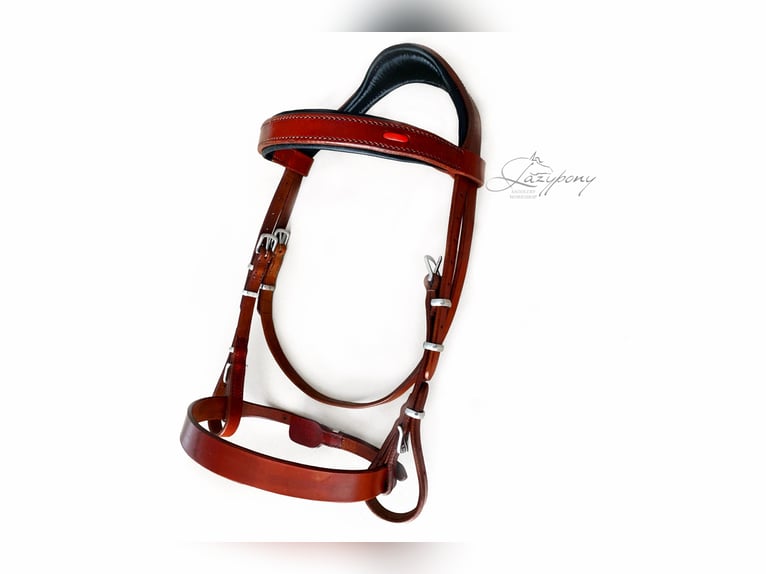 Cabezada anatómica Ranger Lazypony, cabezada de cuero, Anatomical handmade bridle Ranger Lazypony