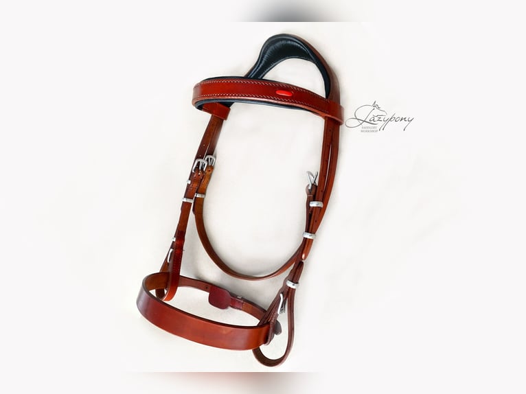 Cabezada anatómica Ranger Lazypony, cabezada de cuero, Anatomical handmade bridle Ranger Lazypony