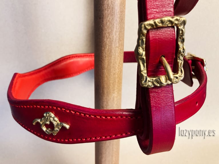 Baroque bridle Vienna Lazypony, cabezada de cuero barroca, leather horse bridle,