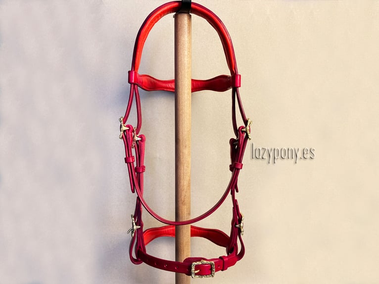 Baroque bridle Vienna Lazypony, cabezada de cuero barroca, leather horse bridle, 