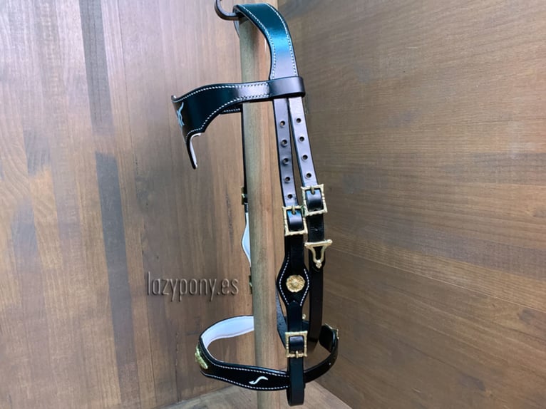 Celtic horse bridle Lazypony, cabezada barroca, cabezada de cuero, Cabezada de cuero celta Lazypony