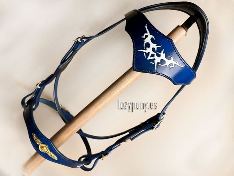 Celtic horse bridle Lazypony, cabezada barroca, cabezada de cuero, Cabezada de cuero celta Lazypony