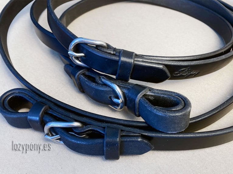 Cabezada francesa anatómica Lazypony, Anatomical french bridle Lazypony with reins