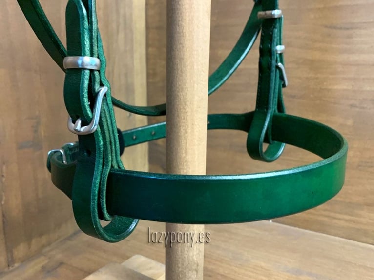 Cabezada inglesa Hunter Lazypony, cabezada de cuero,  Leather Hunter bridle Lazypony