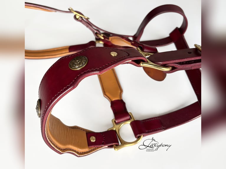 Baroque horse halter Lazypony, Cabezada cuadra Barroca Lazypony, cabezada de cuero