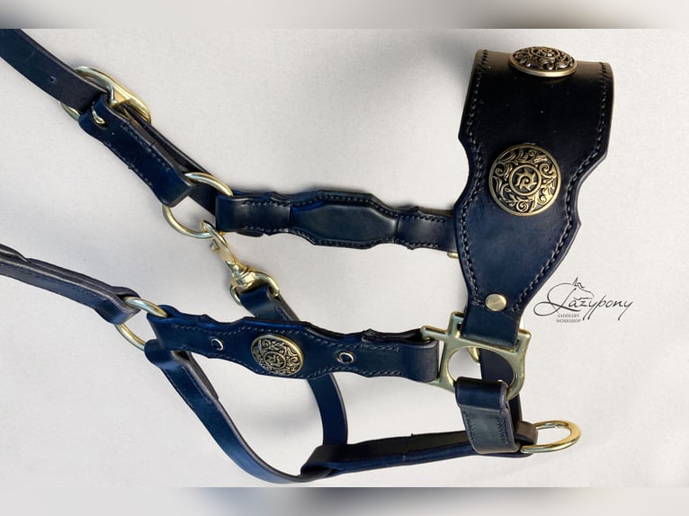 Baroque horse halter Lazypony, Cabezada cuadra Barroca Lazypony, cabezada de cuero
