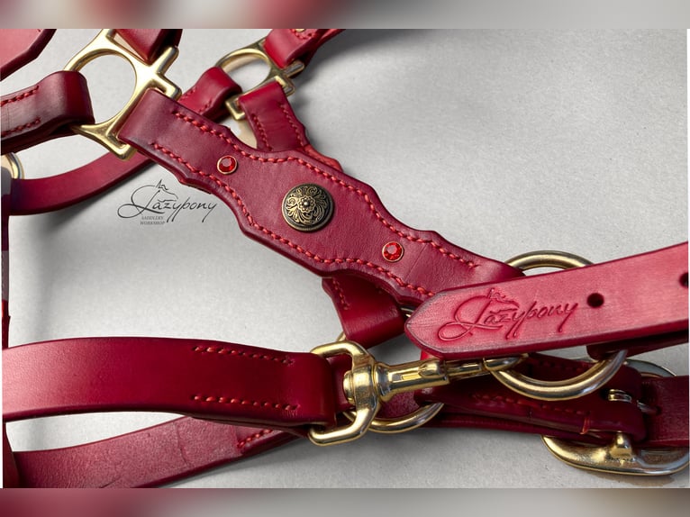 Baroque horse halter Lazypony, Cabezada cuadra Barroca Lazypony, cabezada de cuero