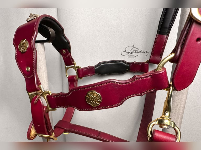 Baroque horse halter Lazypony, Cabezada cuadra Barroca Lazypony, cabezada de cuero