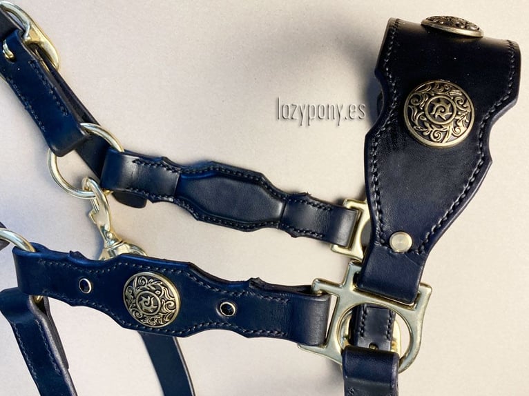 Baroque horse halter Lazypony, Cabezada cuadra Barroca Lazypony, cabezada de cuero