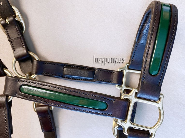 Patent leather halter Lazypony, cabezada de cuadra de cuero, Cabezada de charol Lazypony 