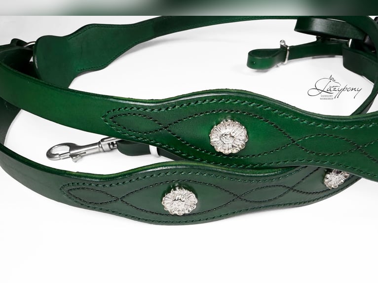 Pechopetral Portugués Lazypony, baroque horse breastplate, pechopetral de cuero Lazypony