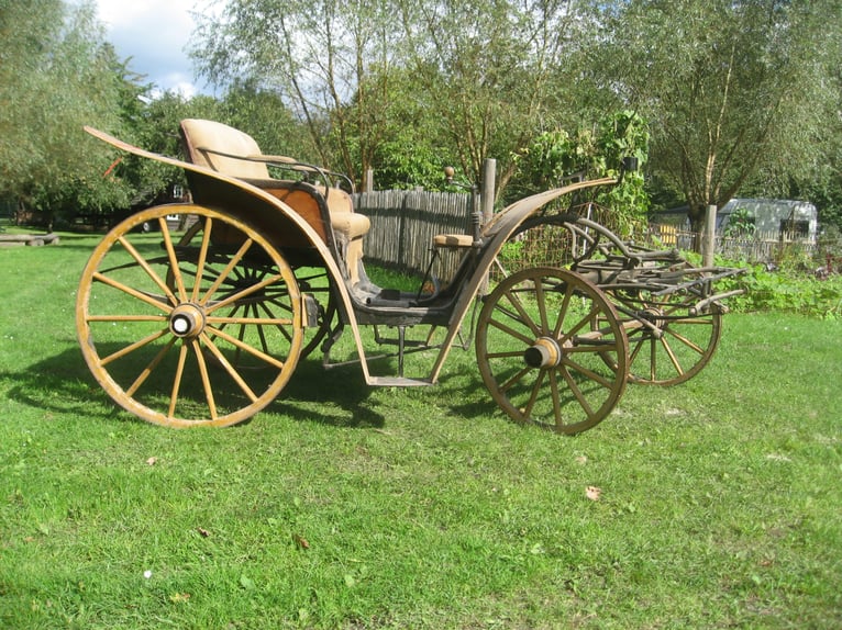 Hallazgo en el granero, antigua carreta de madera