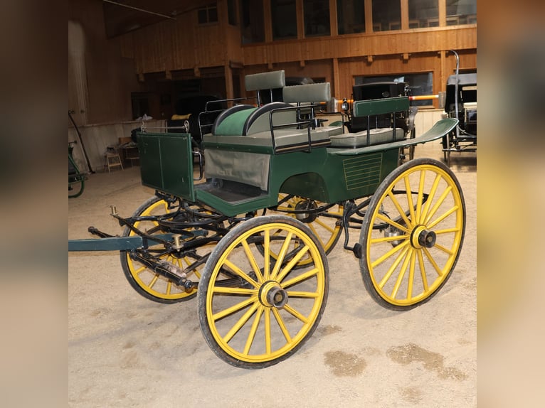 Schwere Wagonette Kutsche E. Wiez Zweispänner Scheibenbremsen