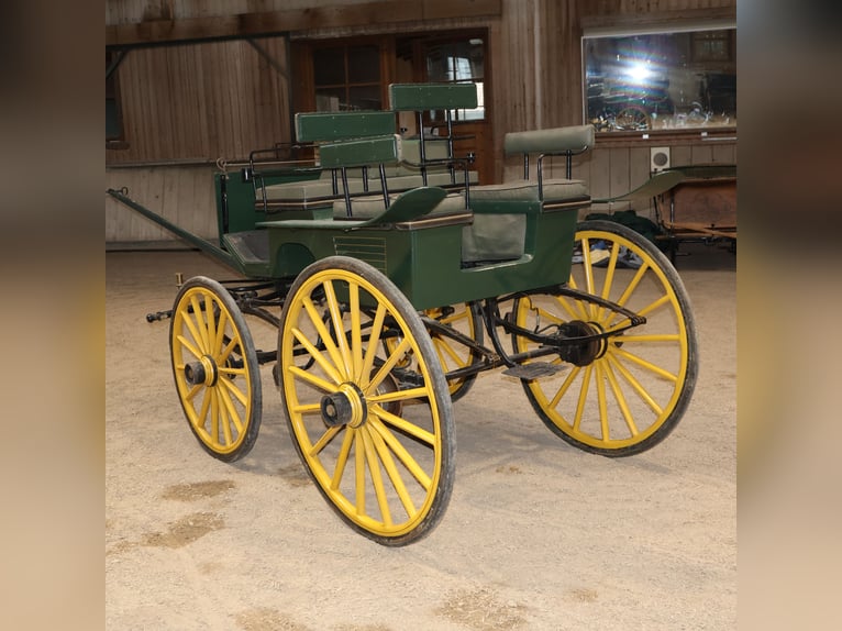 Schwere Wagonette Kutsche E. Wiez Zweispänner Scheibenbremsen