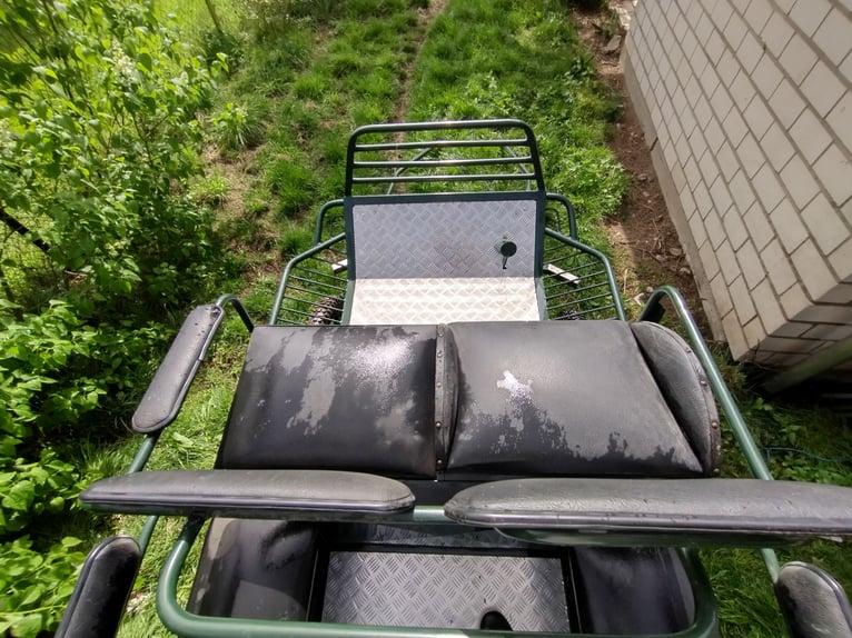 Carroza de maratón para un caballo en tiro único con arneses